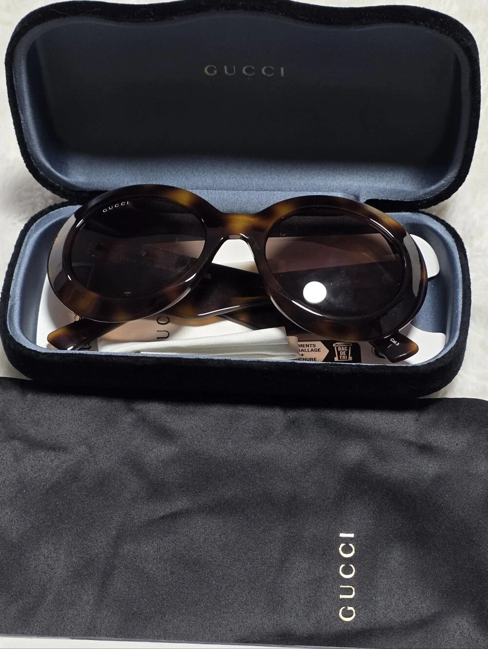 Gucci Women’s Tortoiseshell Round Sunglasses - Brown